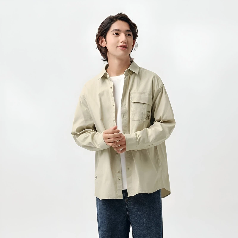 Men's Long Sleeve Printed Shirt