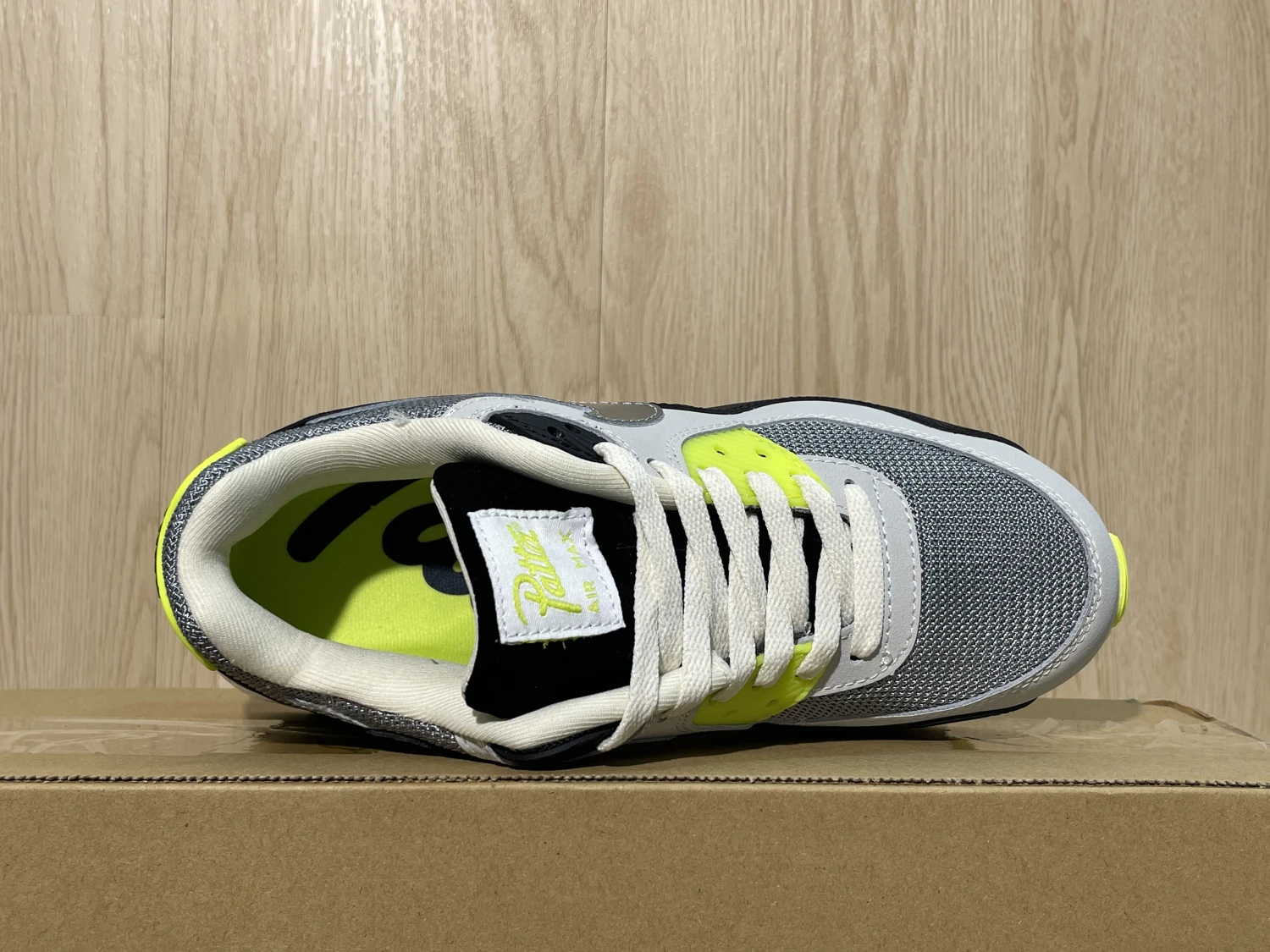 Nike Air Max 90 Neon Pulse Sneakers – Black Silver Volt Yellow