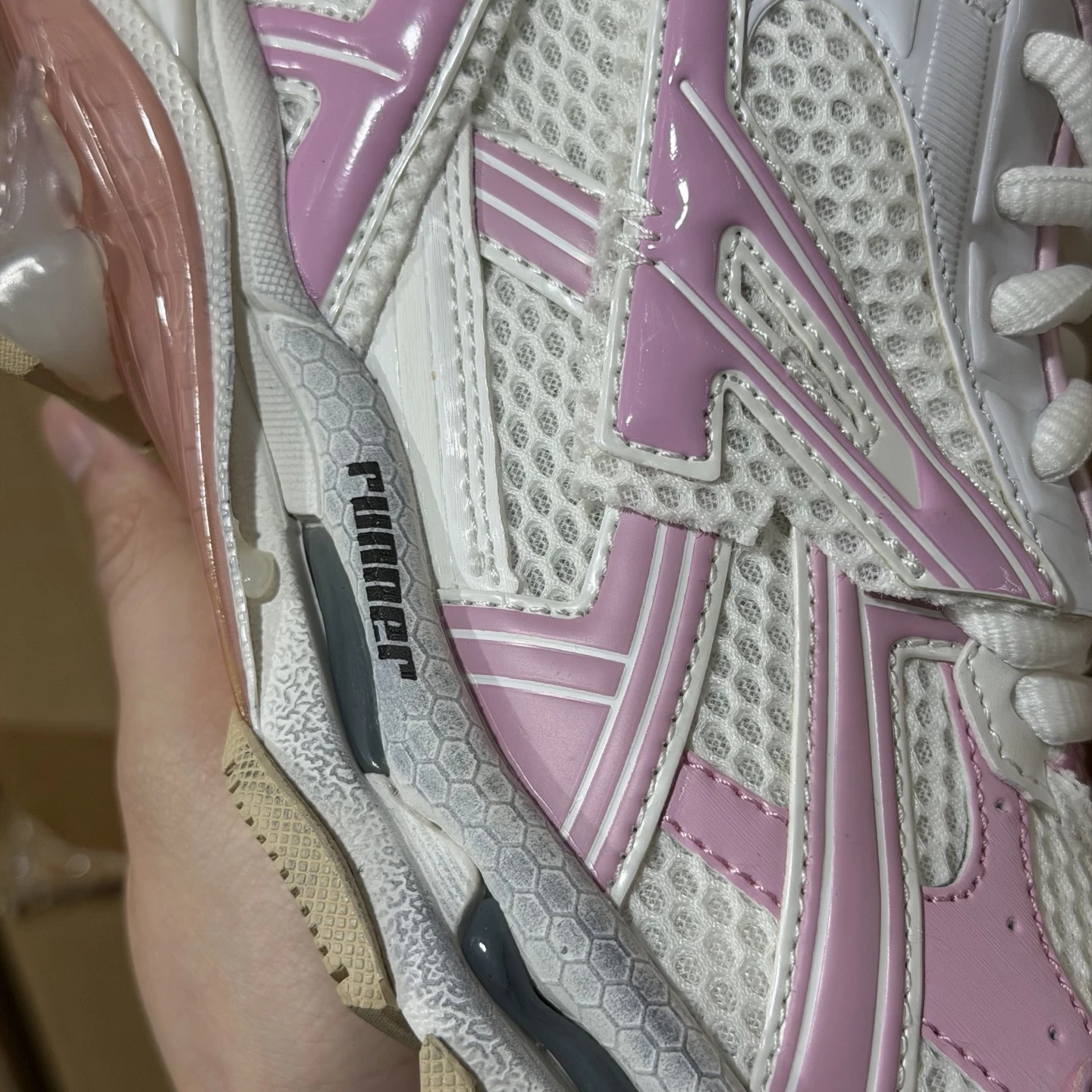 Balenciaga Track Sneaker – Pink & White Edition