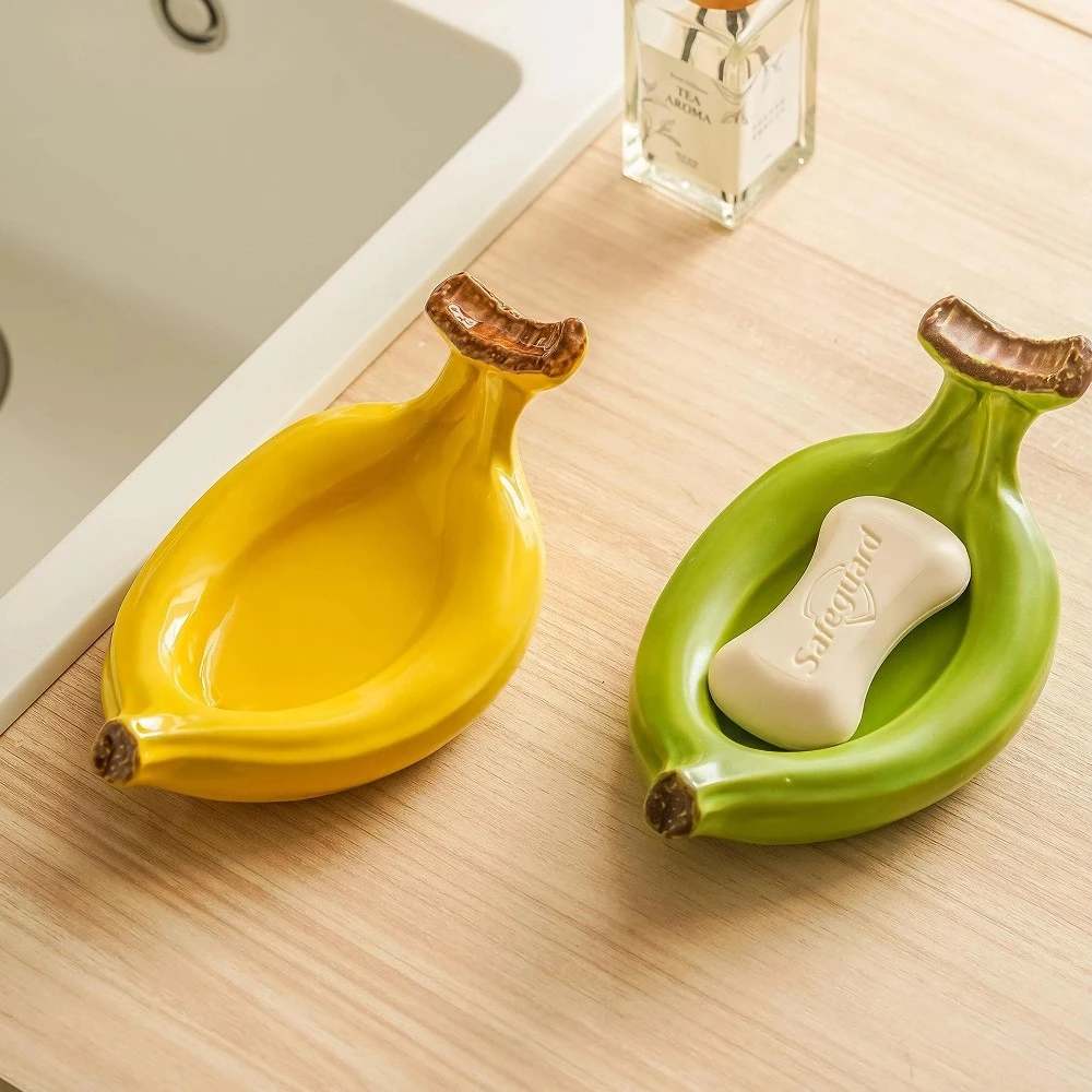 Ceramic Banana Soap Box