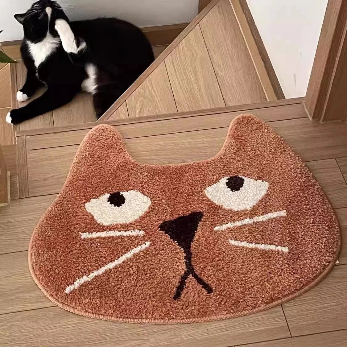 Funny Cat Bathroom Mat