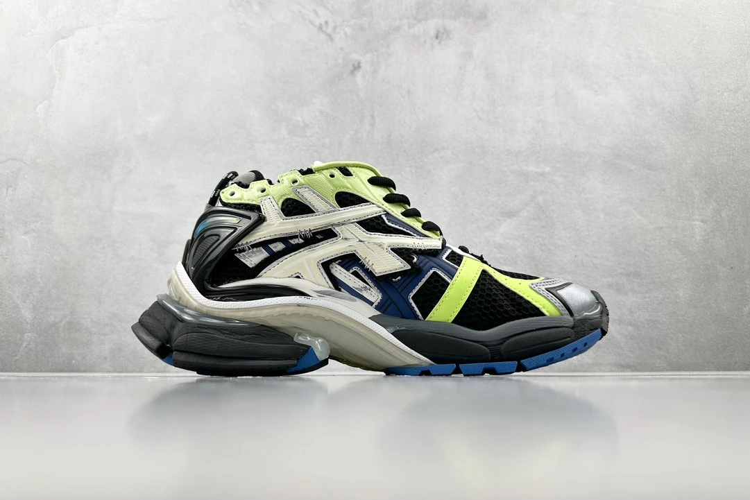 Balenciaga 3XL Black Neon Green Designer Sneaker