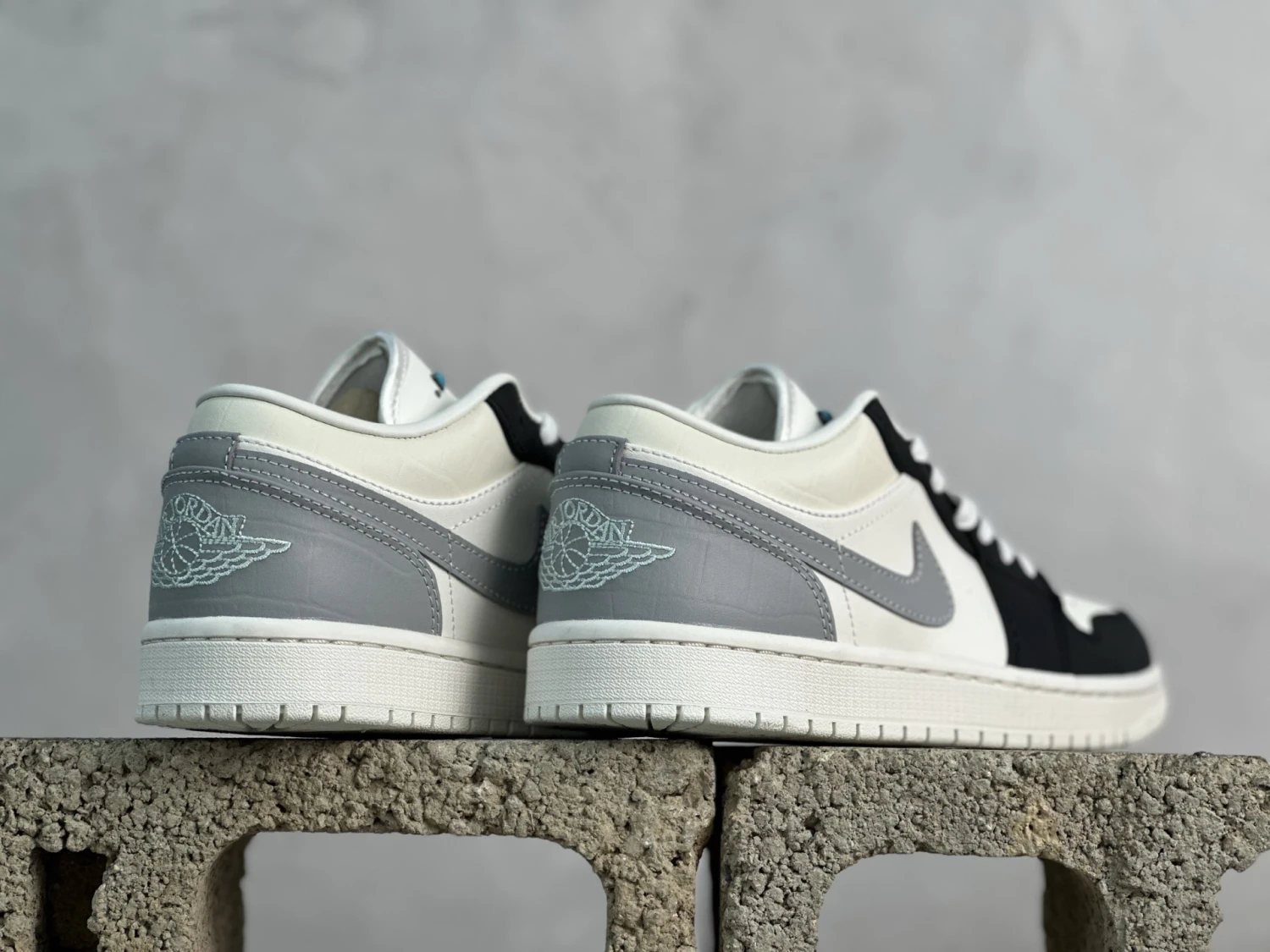 Air Jordan Low – Black, White & Grey Sneakers
