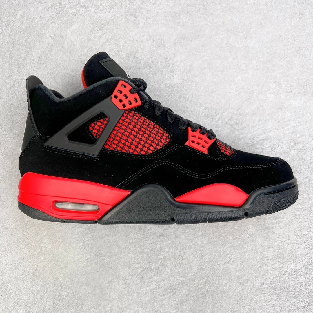 Air Jordan 4 Retro Sneakers – Black Red Edition