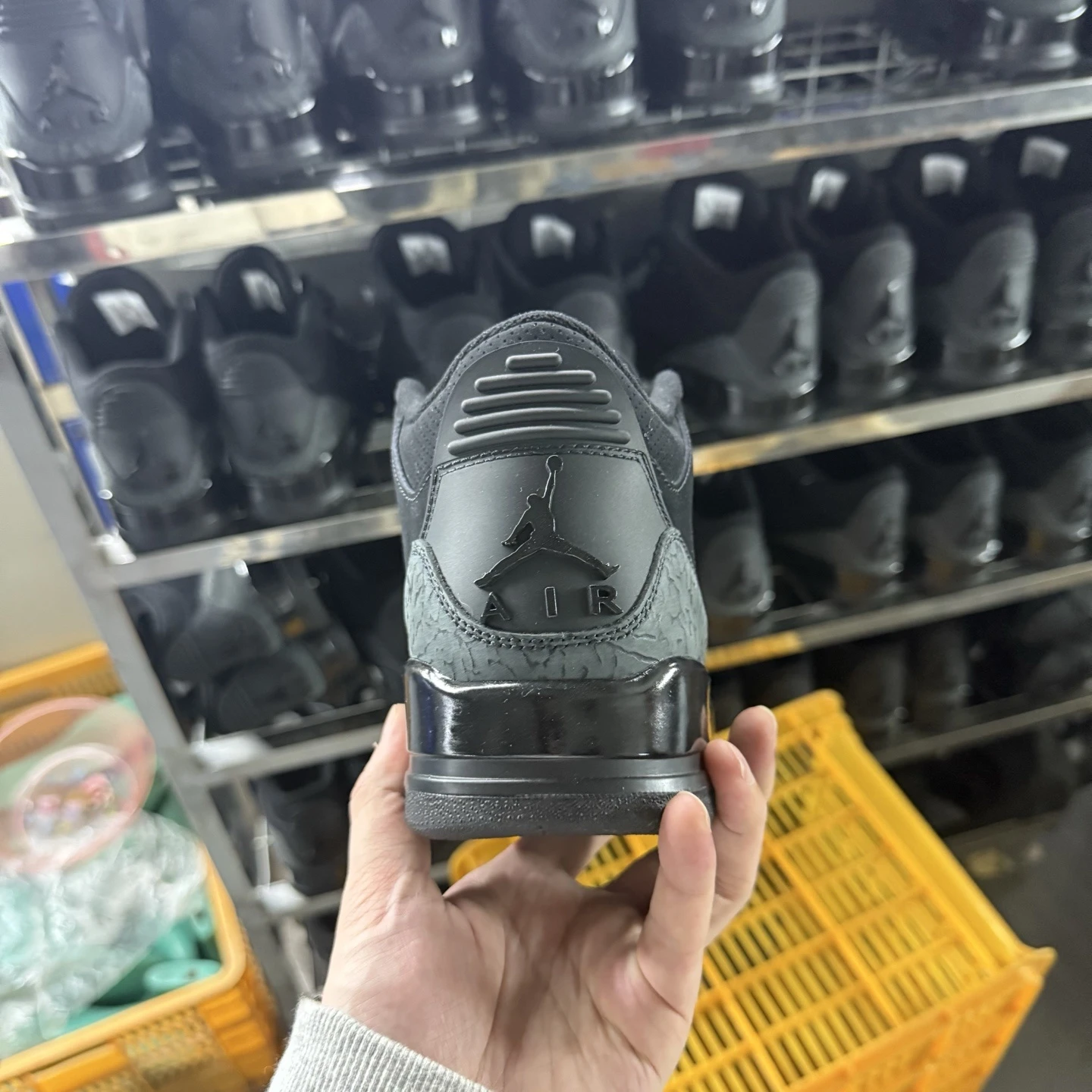 Air Jordan 3 Retro "Triple Black" Sneakers – Black/Anthracite