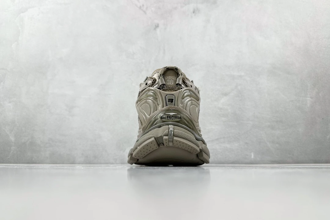 Balenciaga 3XL Taupe Grey Graffiti Designer Sneaker