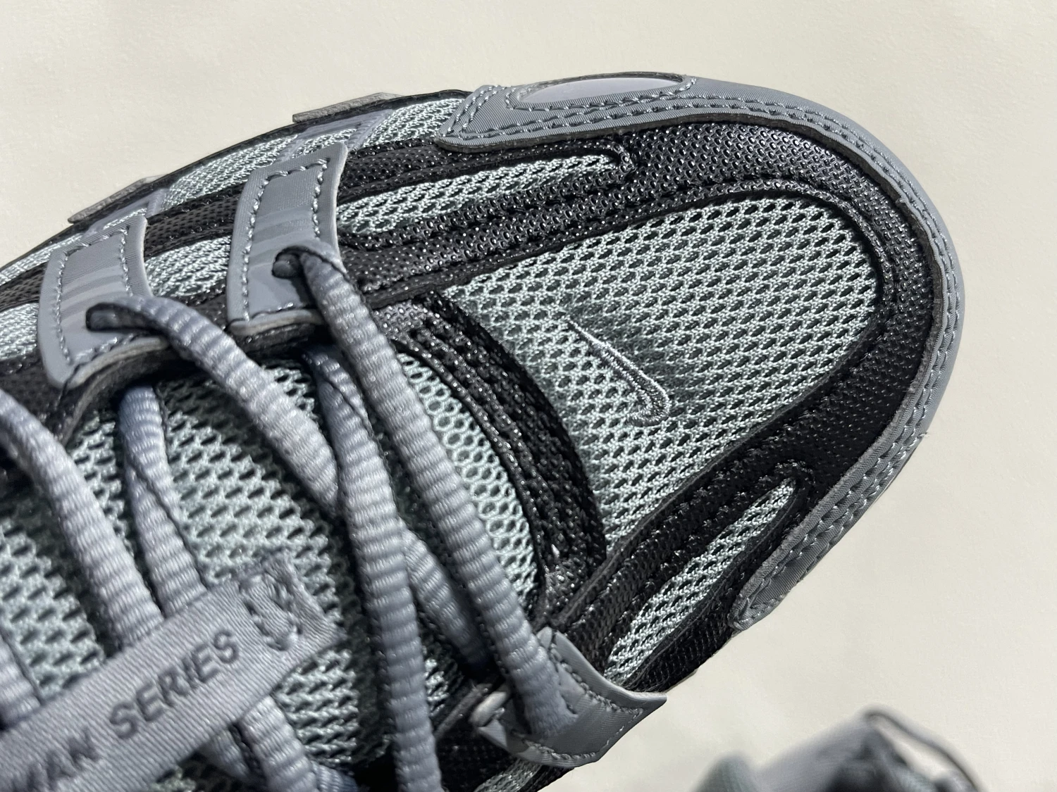 Nike Bomberman Series Sneakers – Dark Grey, Black & Crimson Red