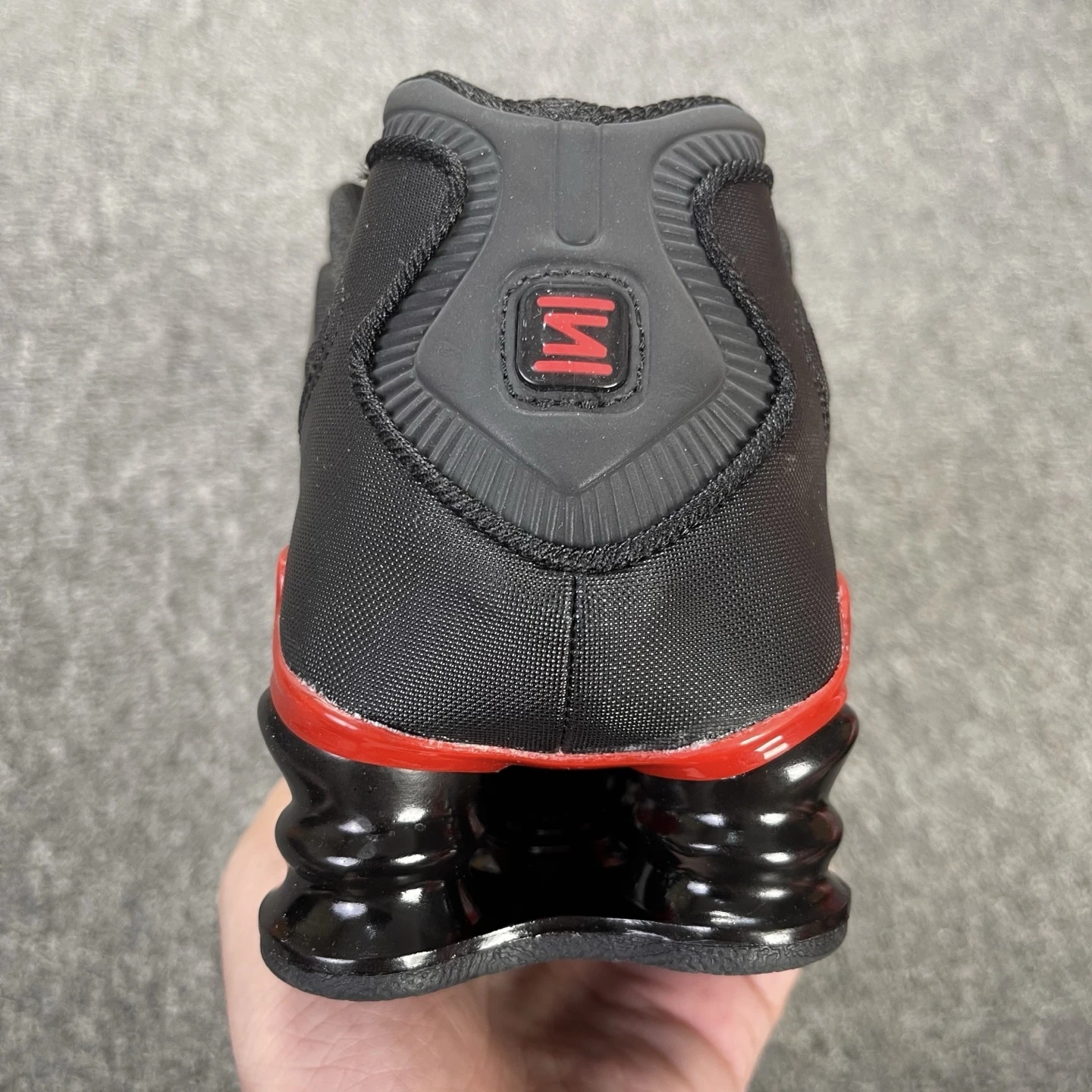 Nike Shox TL – Black, Charcoal Grey & University Red