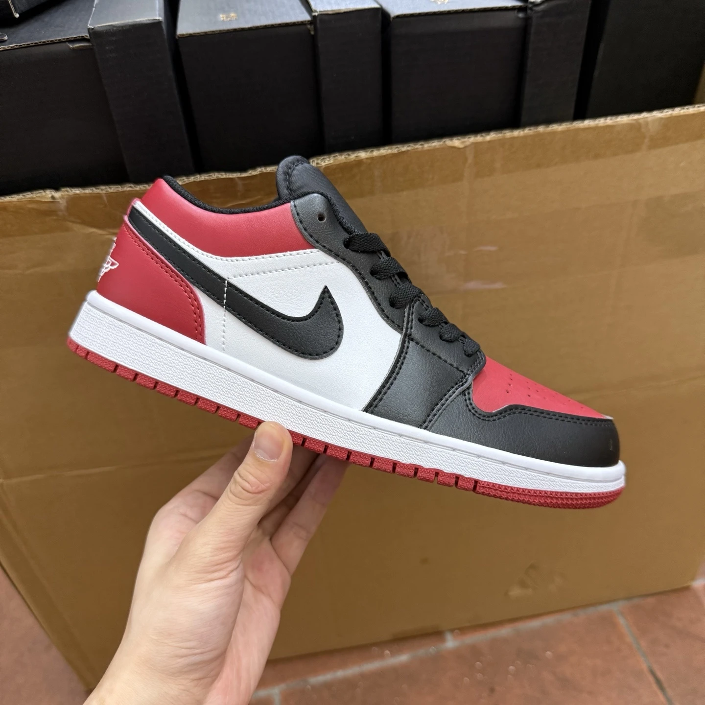 . Air Jordan Low – Chicago Red & Black Edition