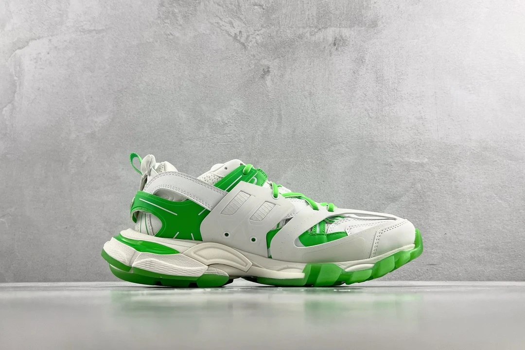 Balenciaga Track Sneaker – White & Neon Green Edition