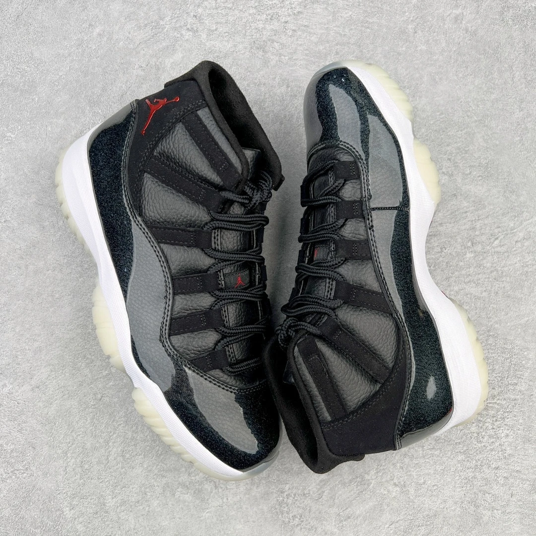 Air Jordan 11 Low "Triple Black & Red" Premium Sneakers