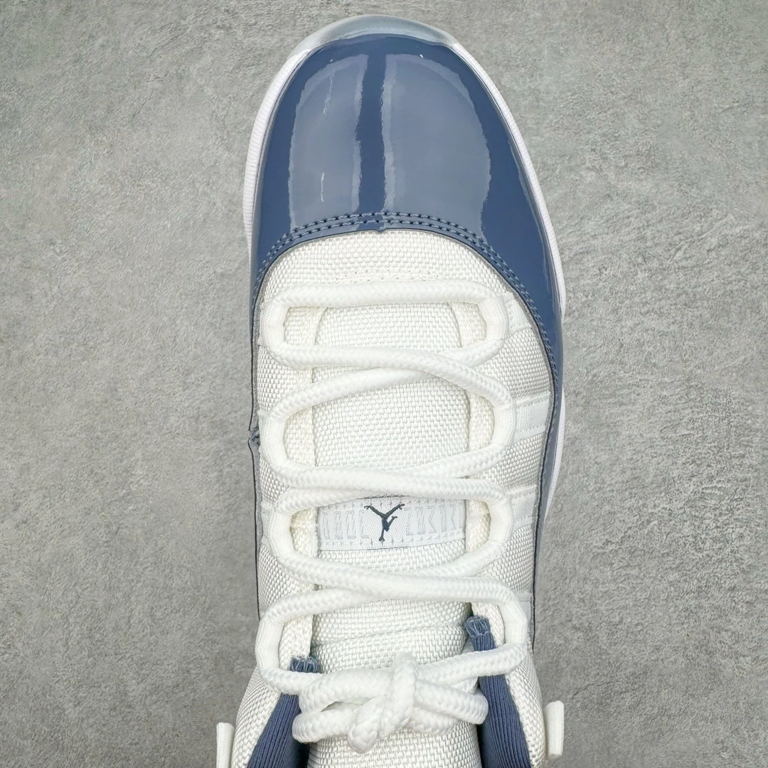 Air Jordan 11 Low "White & Blue Grey" Premium Sneakers