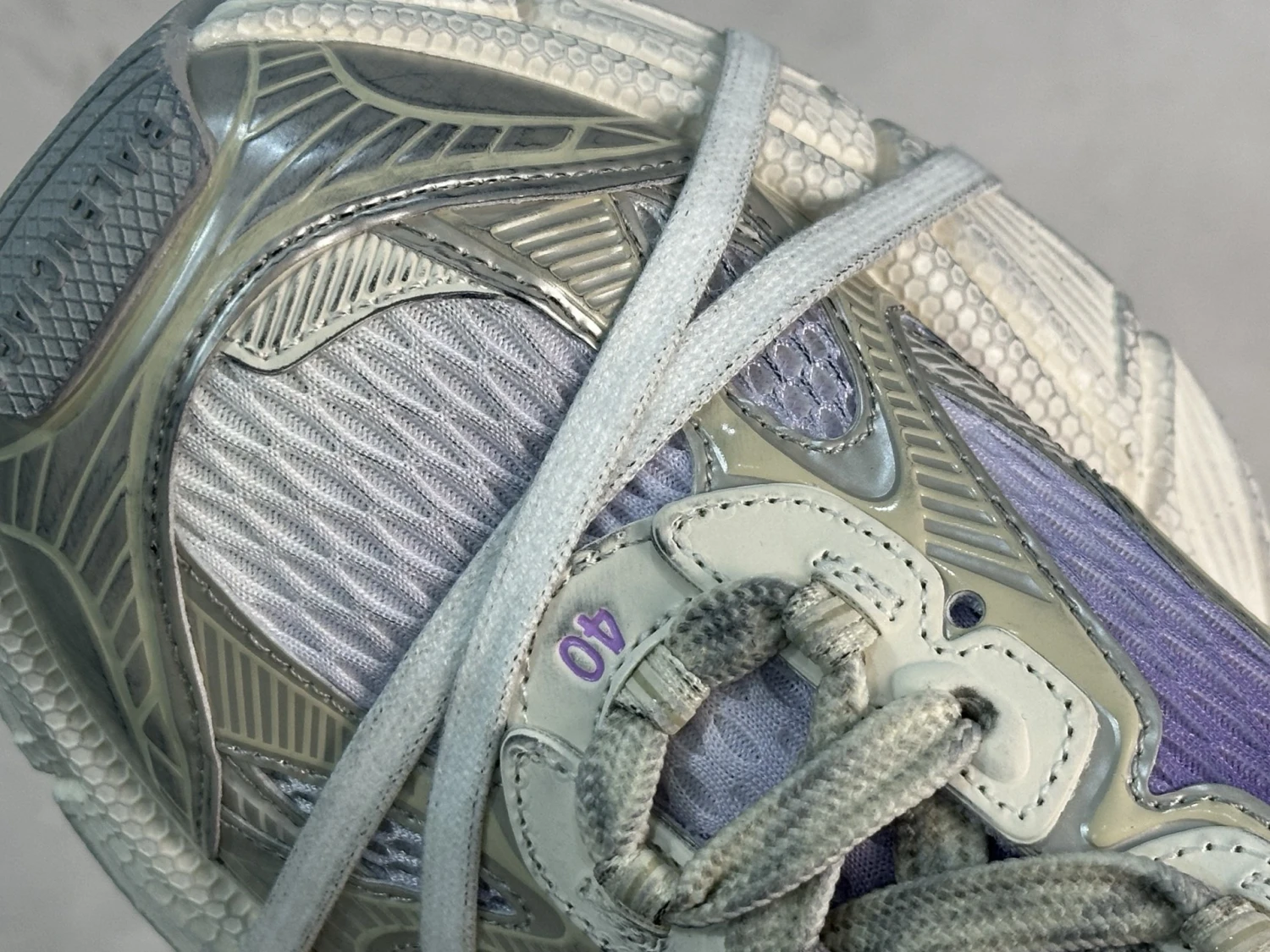 Balenciaga Runner Sneaker – Silver Grey & Lavender Edition