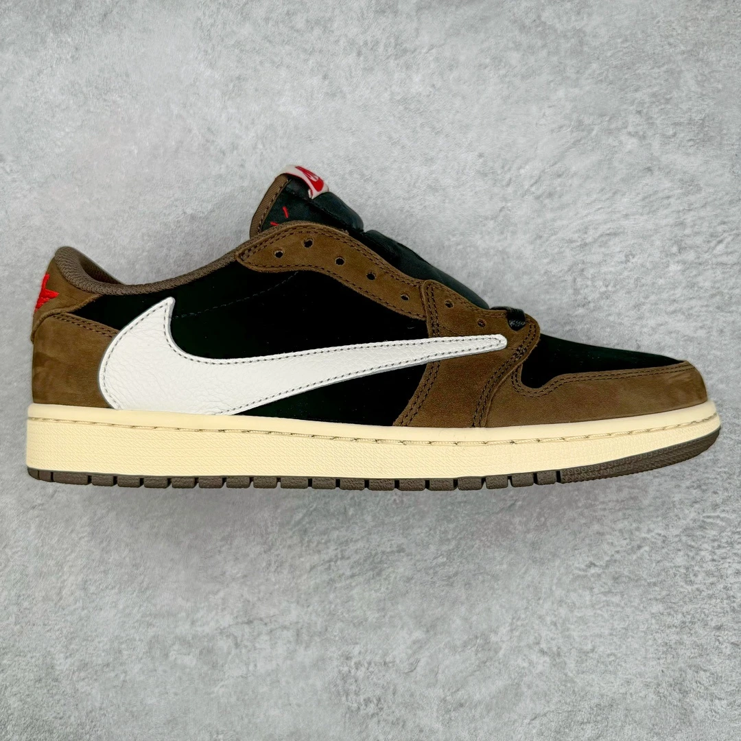 Air Jordan 1 Low x Travis Scott Sneakers – Dark Mocha Black Sail