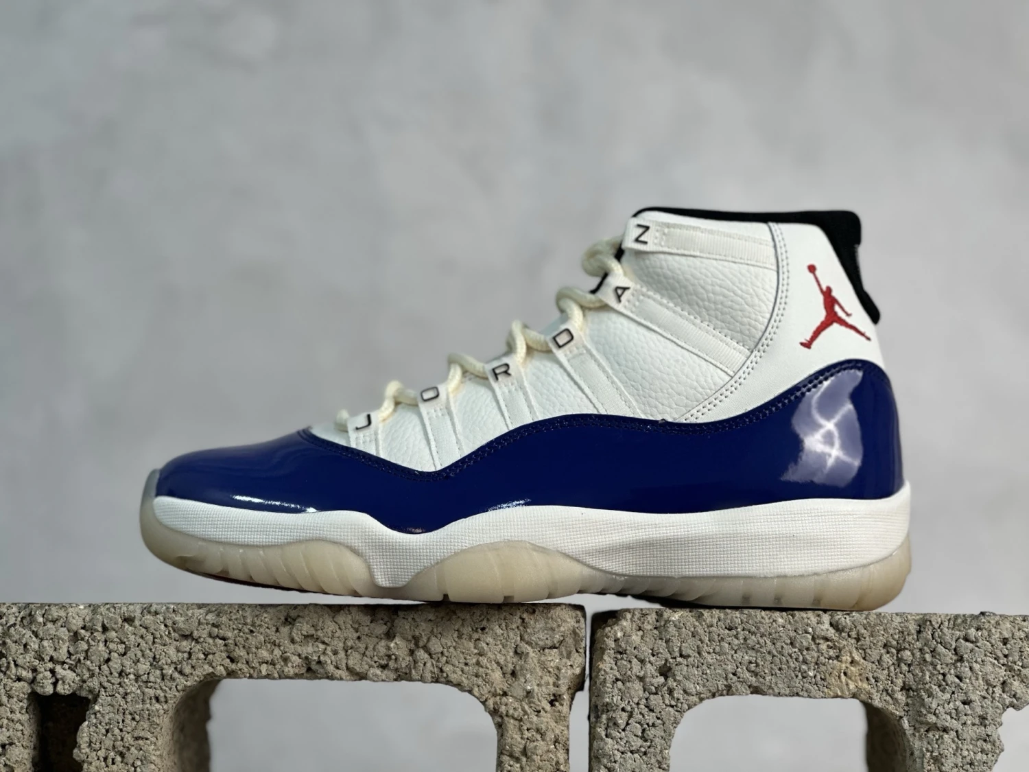 Air Jordan 11 Low "White & Royal Blue" Premium Sneakers