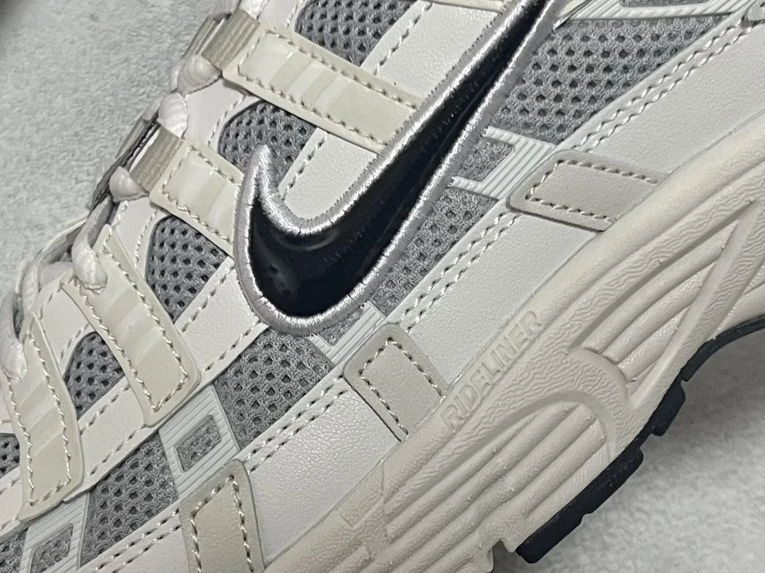 Nike P-6000 White Navy Retro Running Sneakers