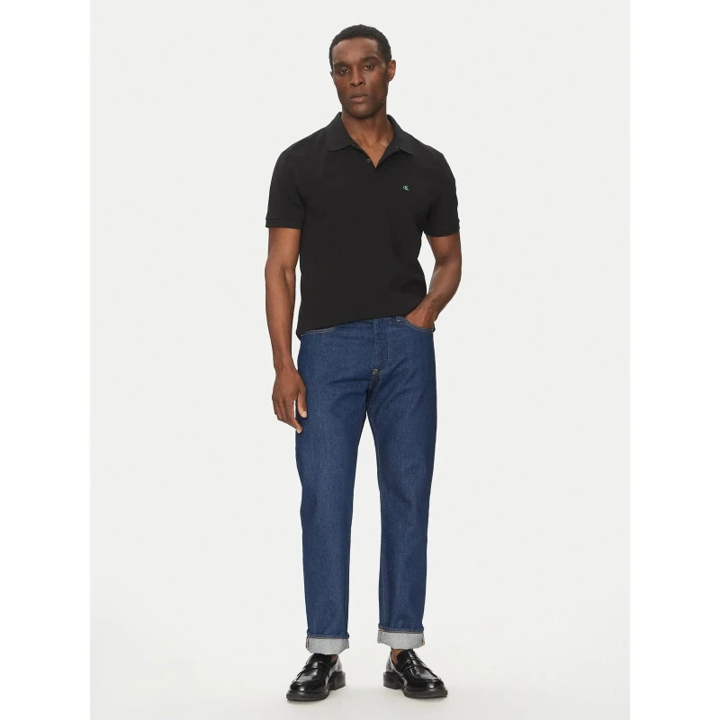 Calvin Klein Jeans Men’s Black Cotton Polo Shirt