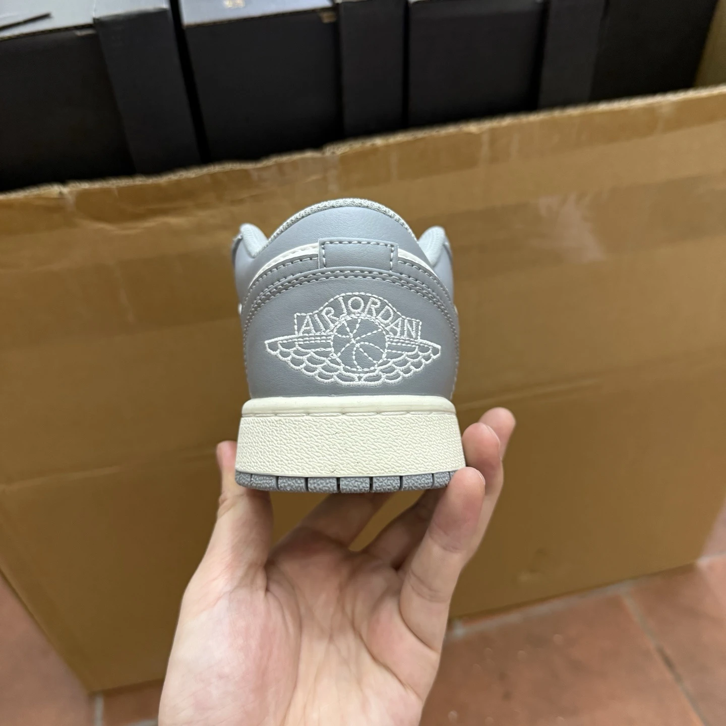 . Air Jordan Low – Wolf Grey & White
