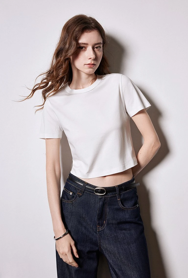 Women's Short Sleeve Silk T-Shirt
