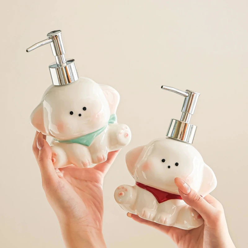 Ceramic Puppy Soap Dispenser