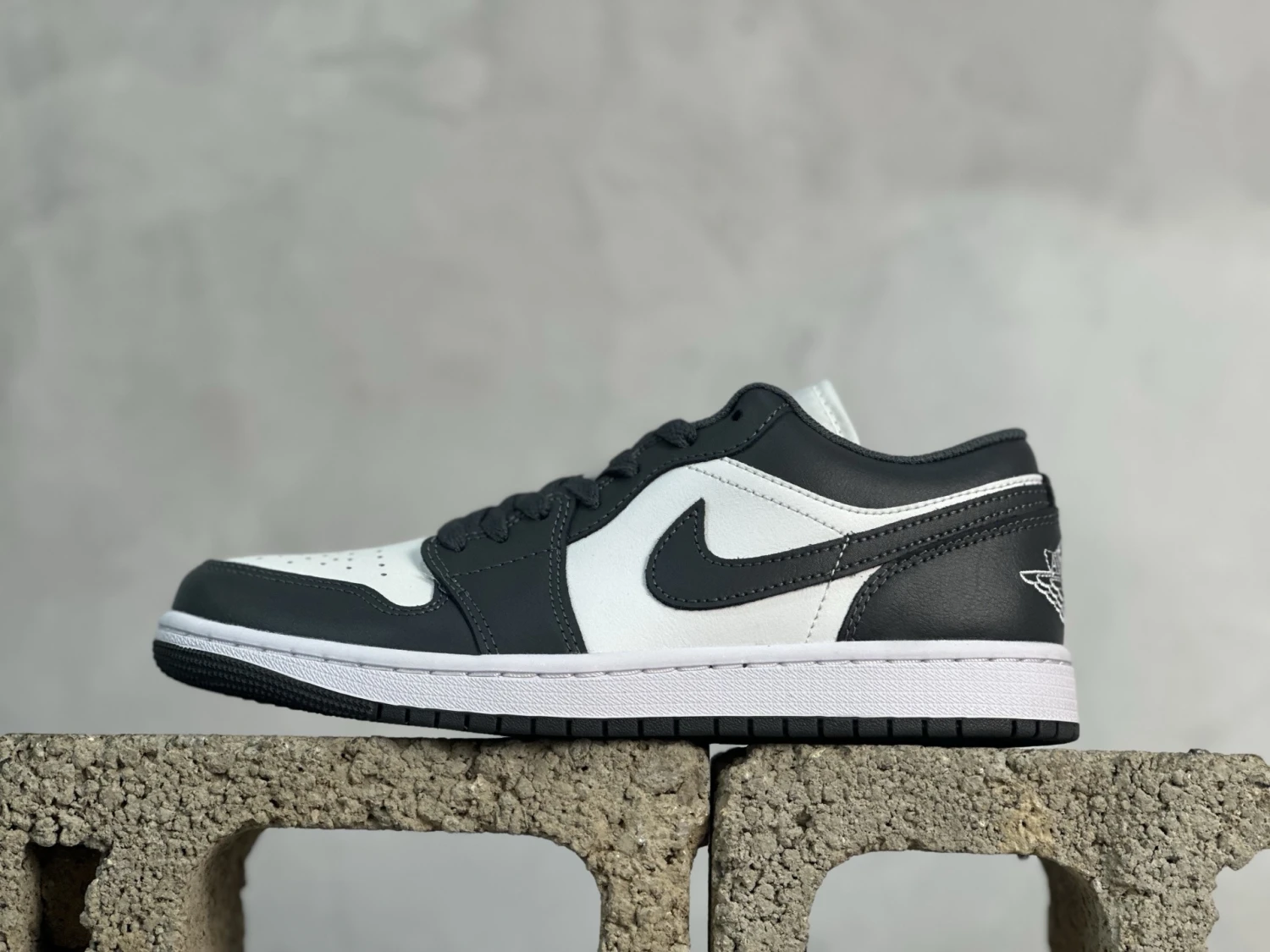 Air Jordan Low – Black, White & Charcoal Grey Sneakers