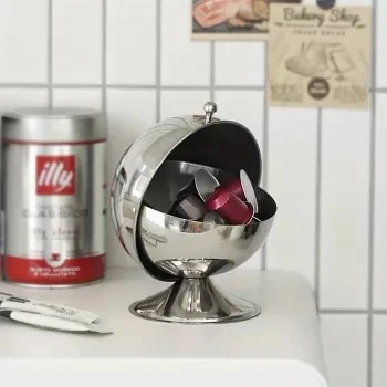 Stainless Steel Sphere Storage Jar