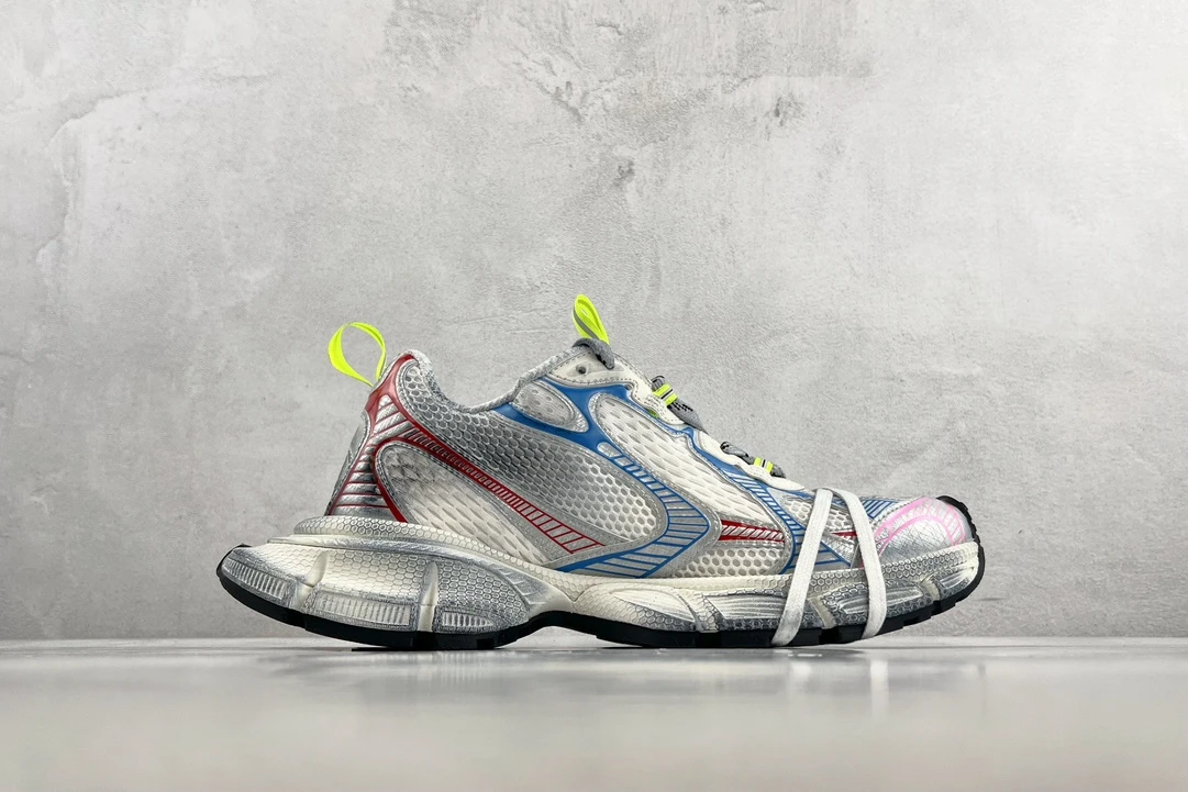 Balenciaga Runner Sneaker – Silver Multi Neon Edition