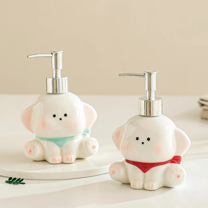 Ceramic Puppy Soap Dispenser