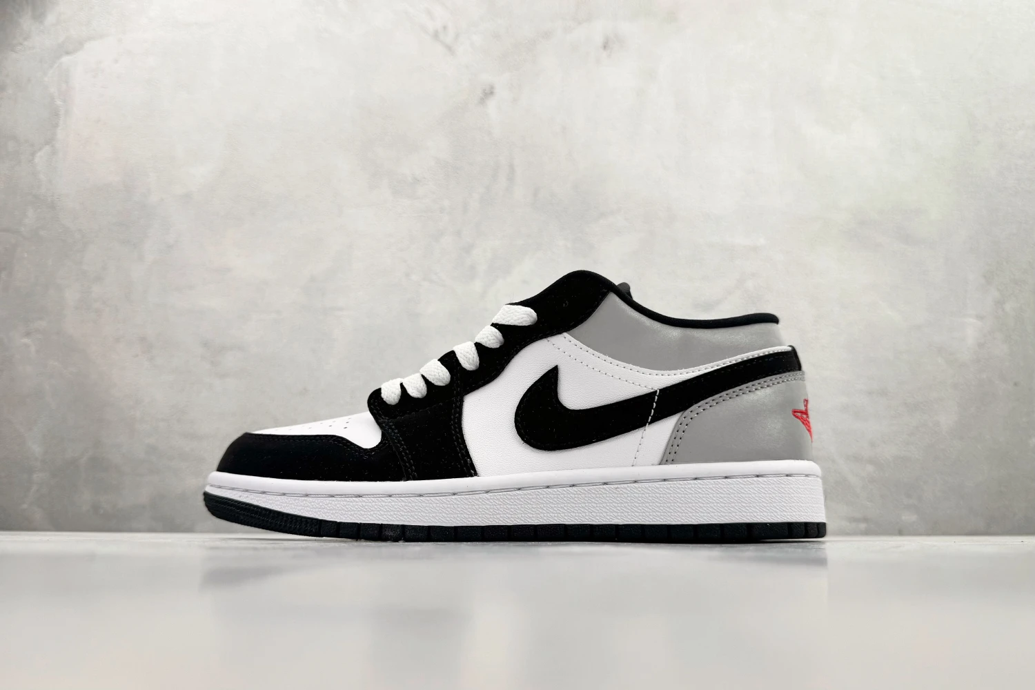Nike Air Jordan Low Black White Red Logo