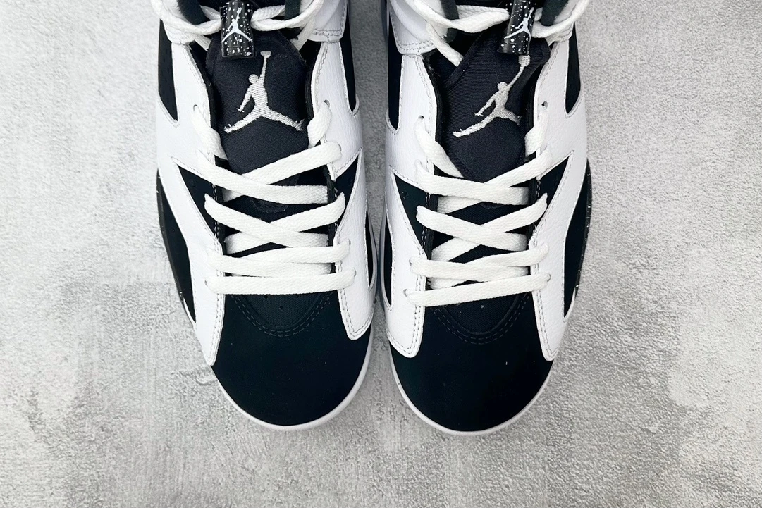 Air Jordan 6 "White Black" Premium Basketball Sneakers