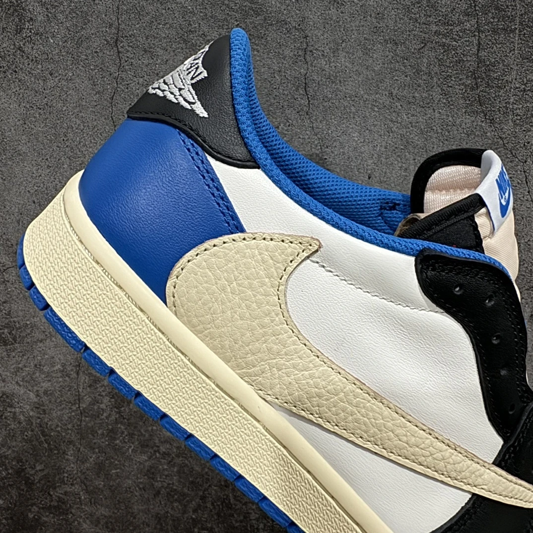 Nike Air Jordan 1 Low OG "Black, Sail & Royal Blue" – Men's Premium Low-Top Sneakers