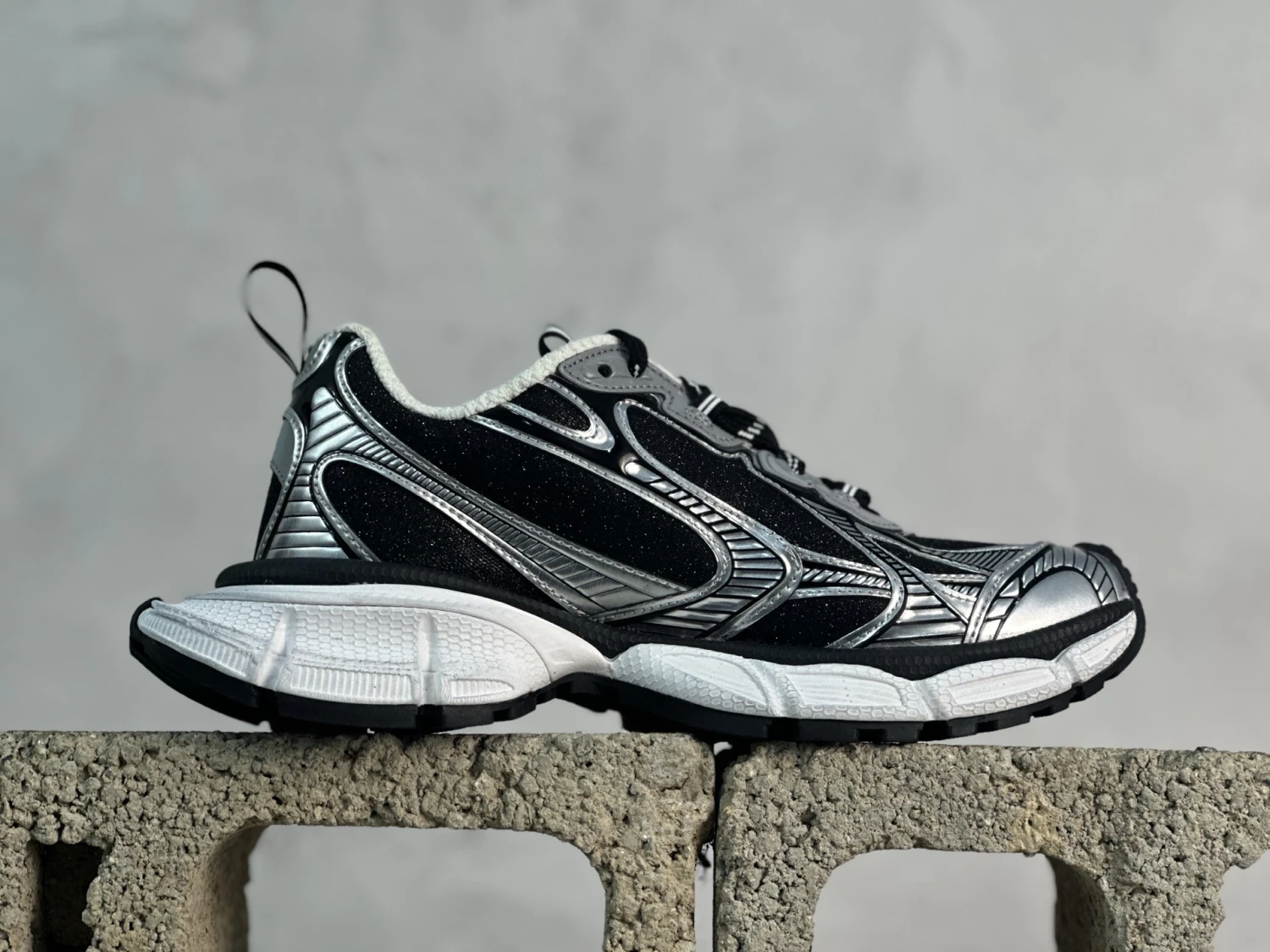 Balenciaga Runner Sneaker – Black Galaxy Silver Edition
