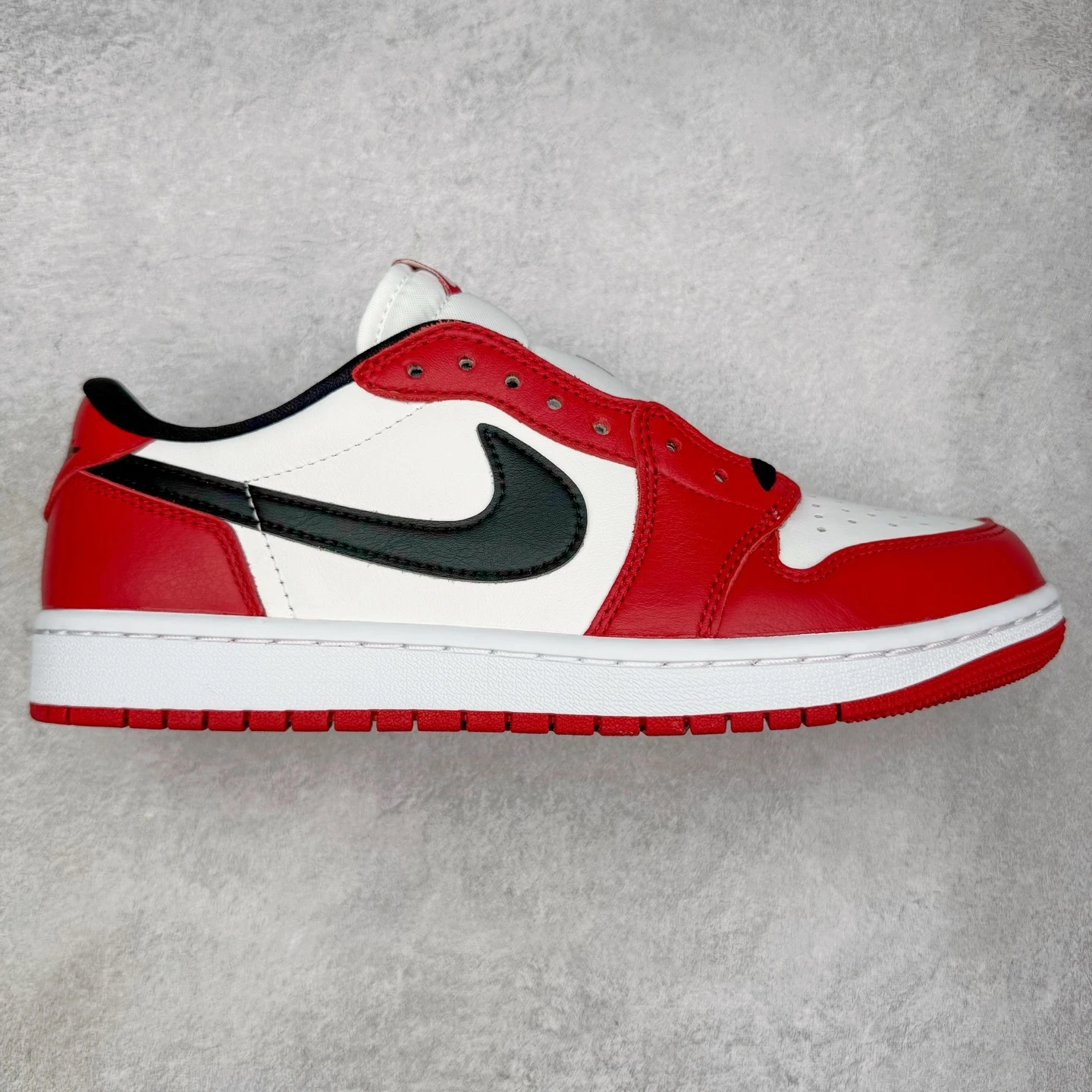 Nike Air Jordan 1 Low "Red, White & Black" Lifestyle Sneakers