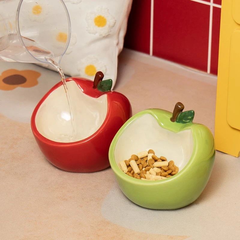 Ceramic Cat Food and Water Bowl