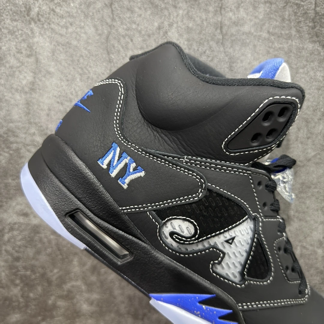 Air Jordan 5 Retro "Black Royal" Sneakers – Black/Blue/Silver