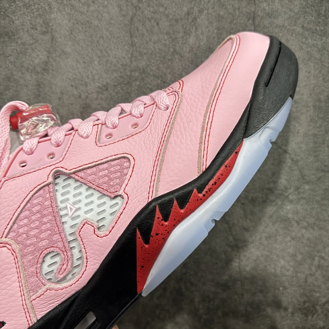 Air Jordan 5 Retro "Pink Velvet" Sneakers – Pink/Red/Silver