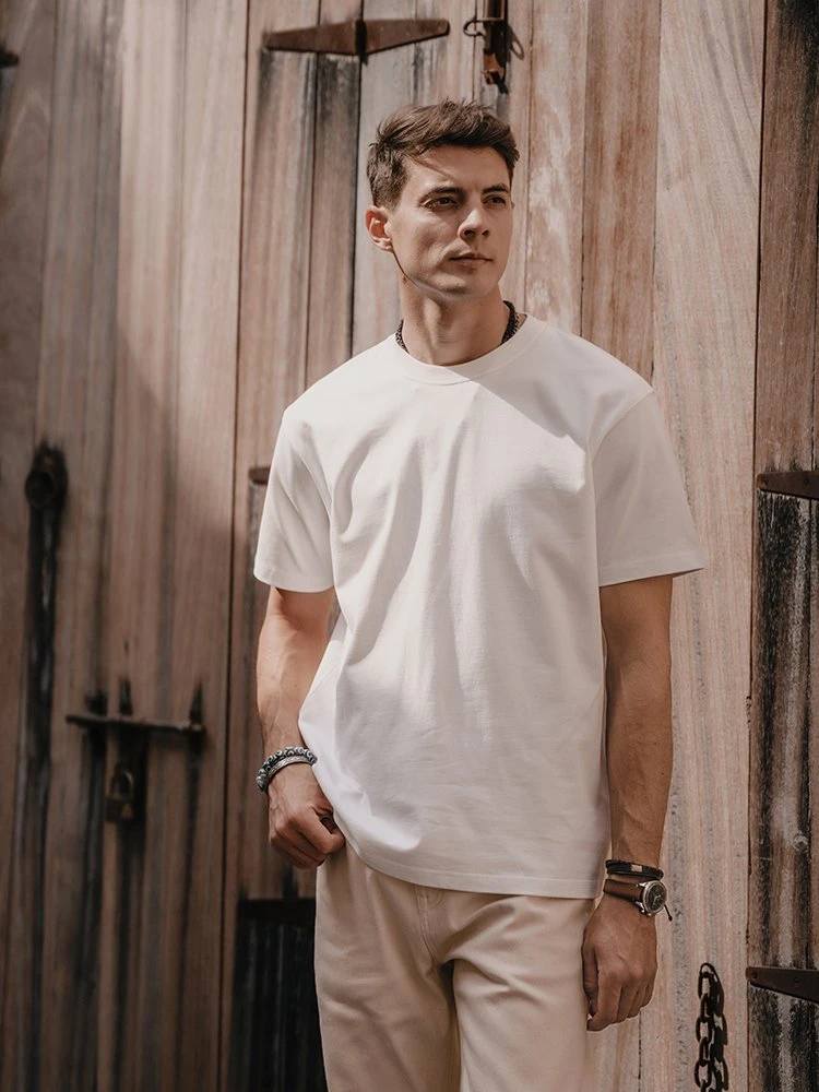Men’s Oversized 100% Cotton Solid T-Shirt