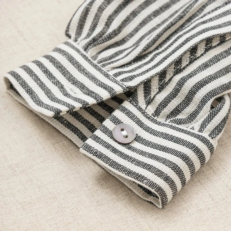 Vintage Linen Striped Women’s Shirt