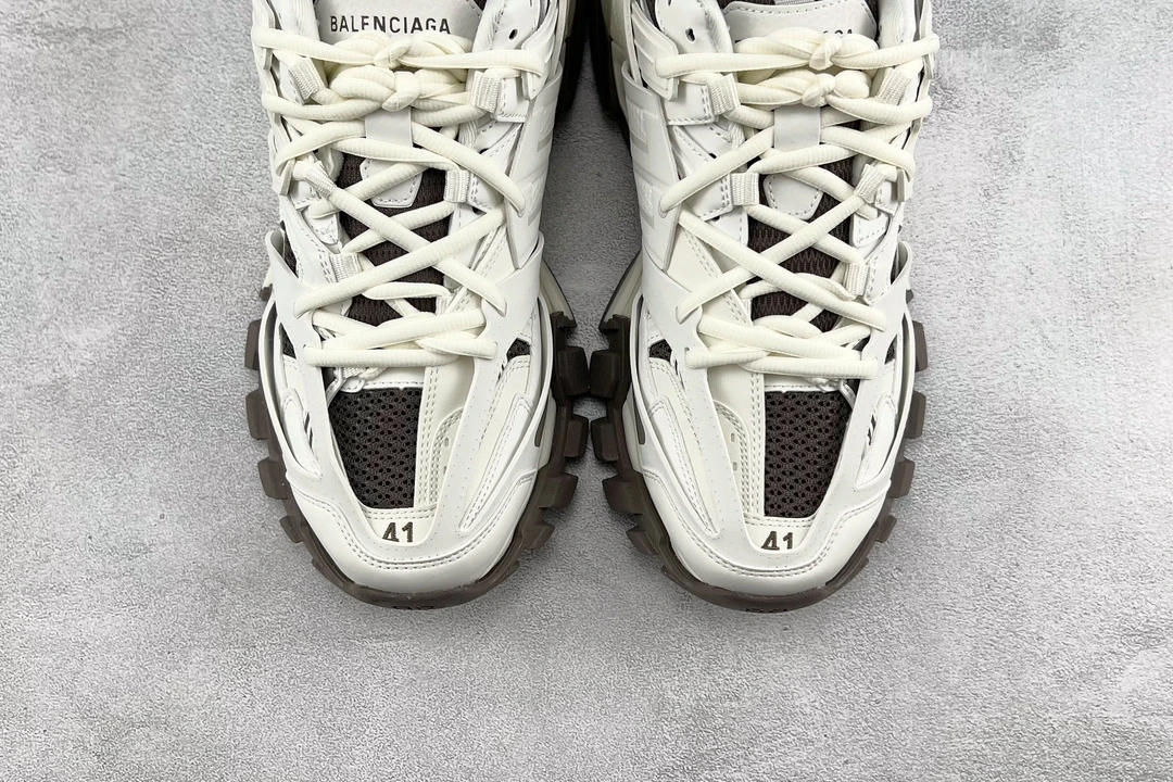 Balenciaga Track Sneaker – White & Brown Edition