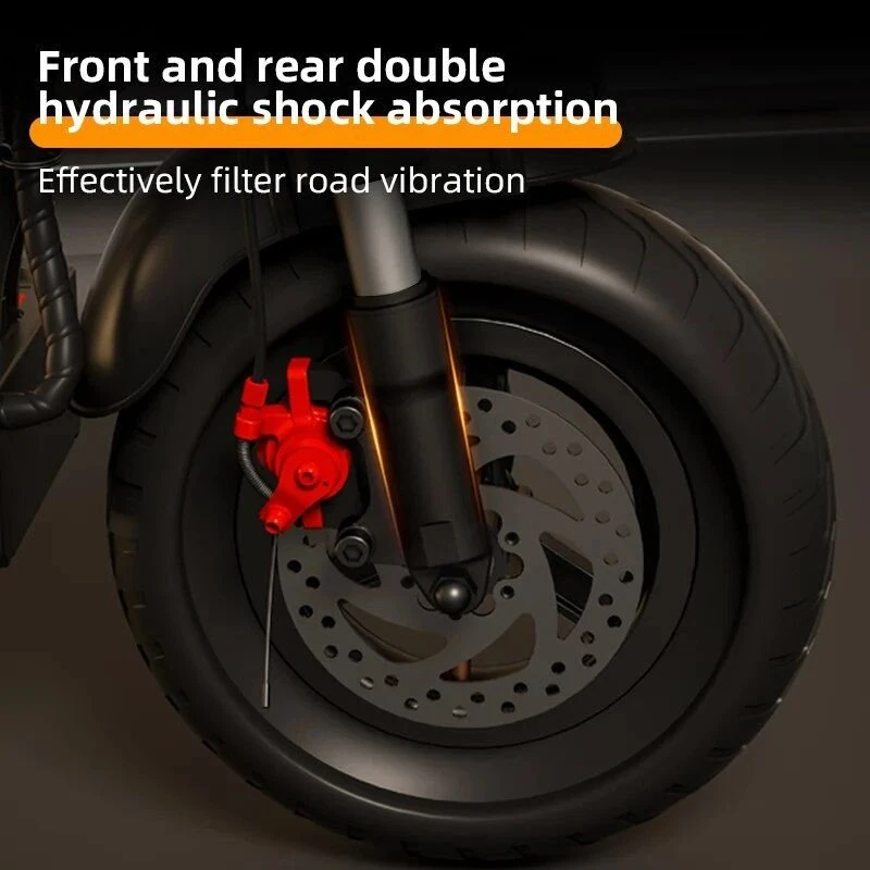 High-Speed Folding Electric Scooter - 800W, 45km/h, 15AH Battery, Dual Disc Brakes