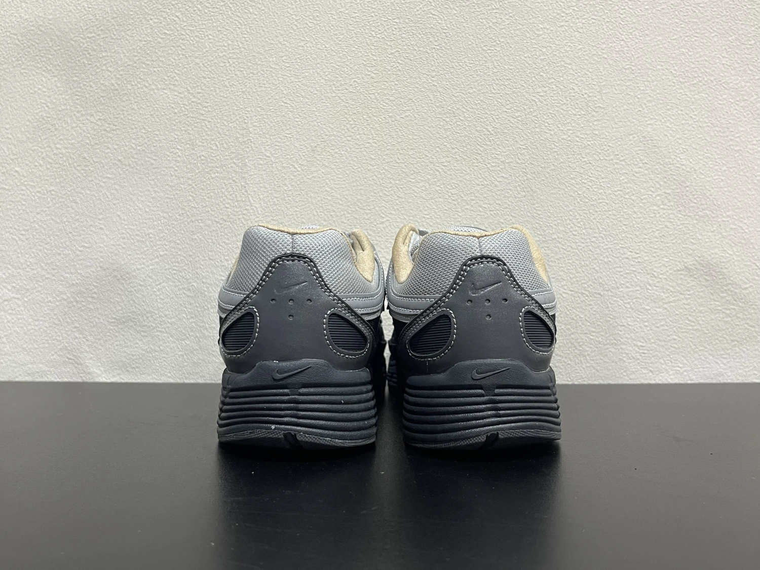 Nike Bomberman Series Sneakers – Light Grey, Charcoal Grey & Sand Beige