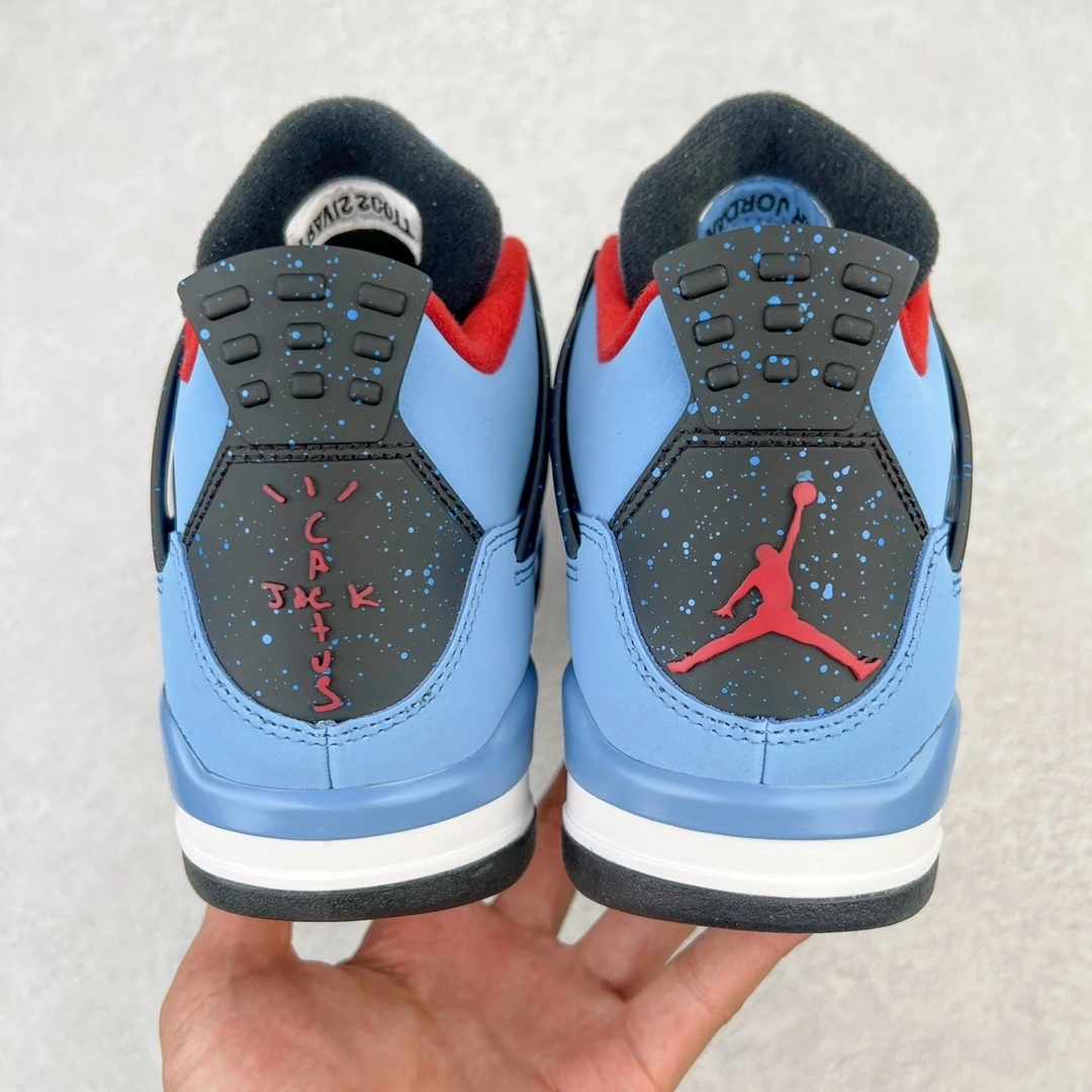 Air Jordan 4 Retro Sneakers – University Blue Black Red