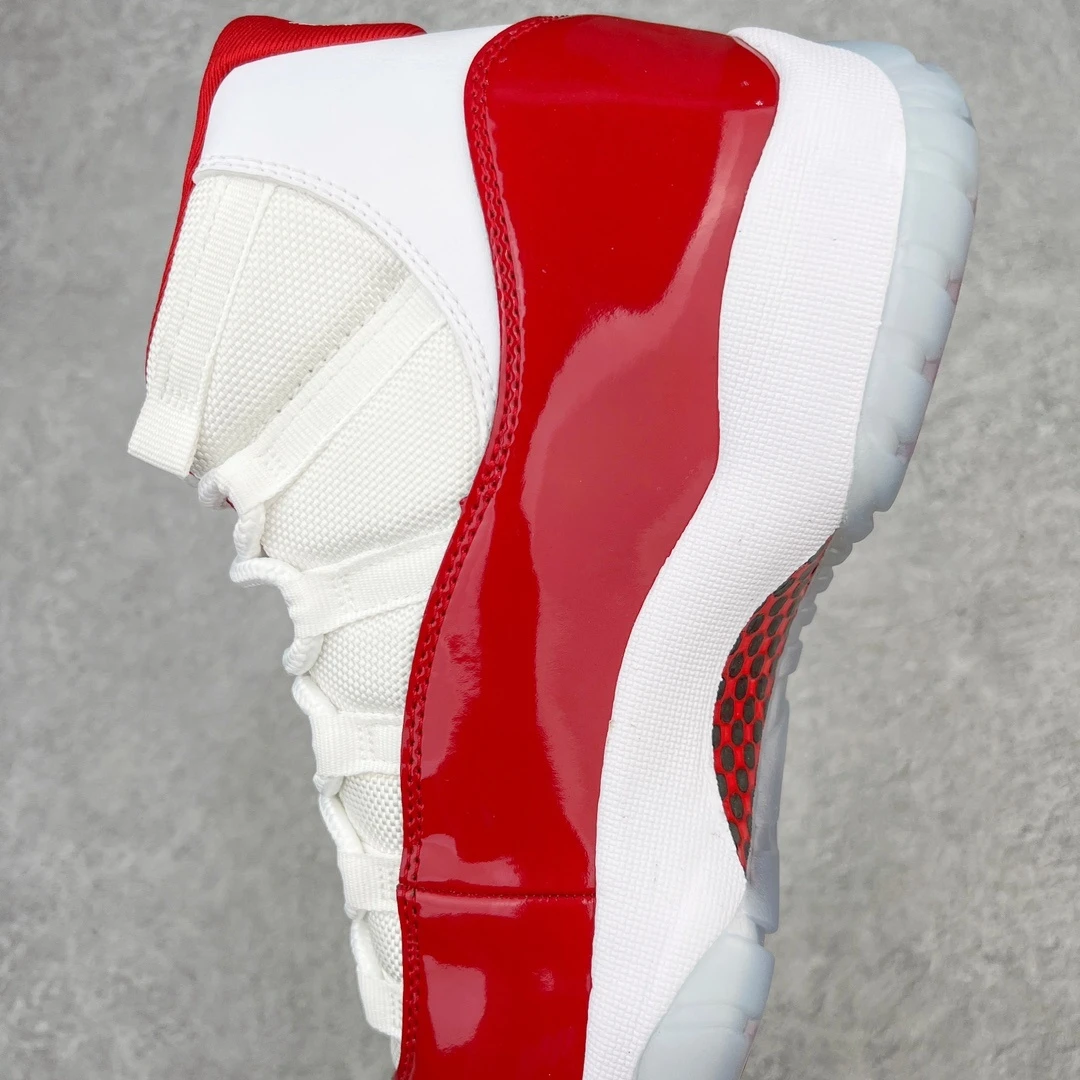 Air Jordan 11 Low "White & Varsity Red" Premium Sneakers
