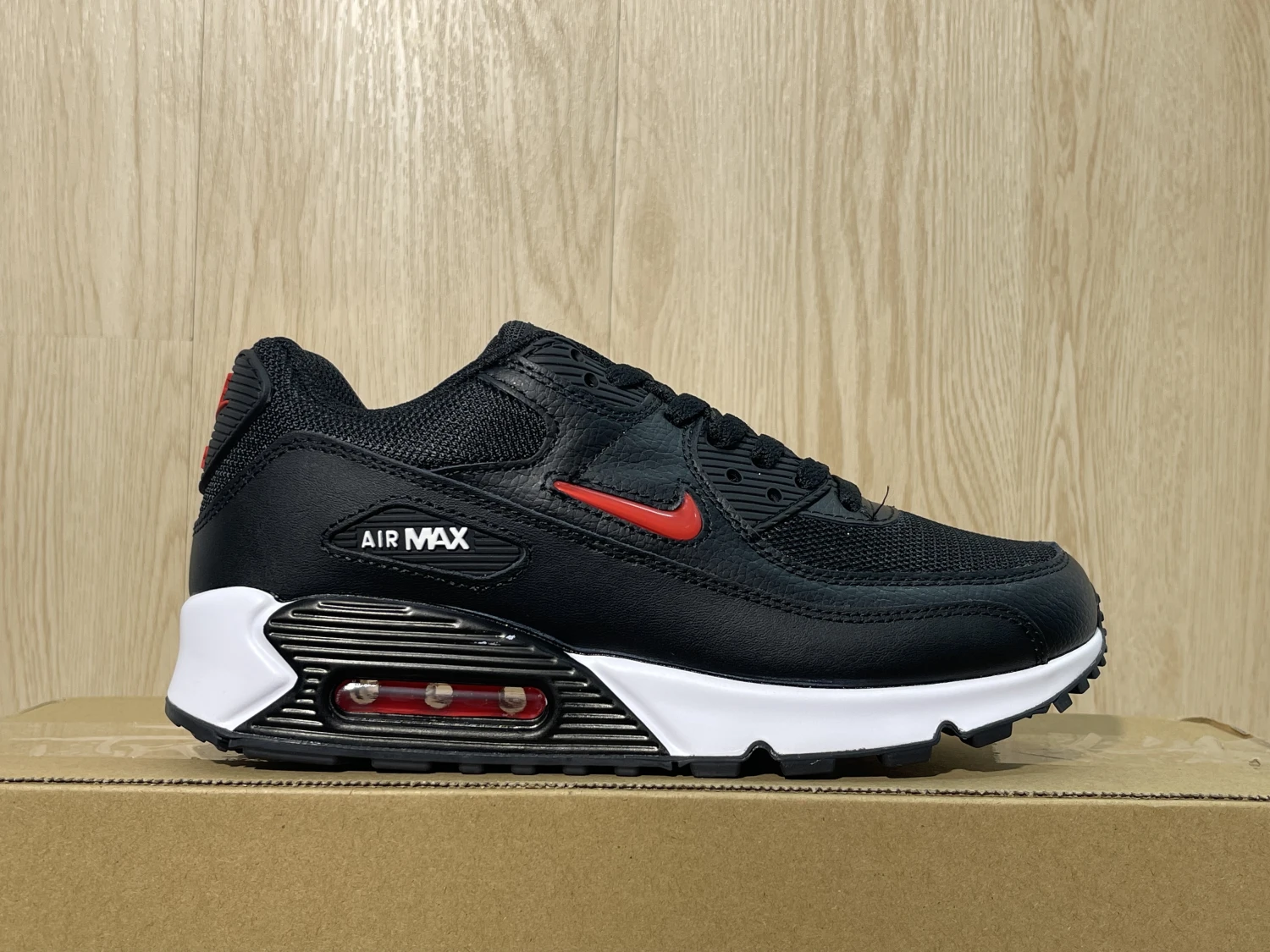 Nike Air Max 90 – Triple Black & University Red