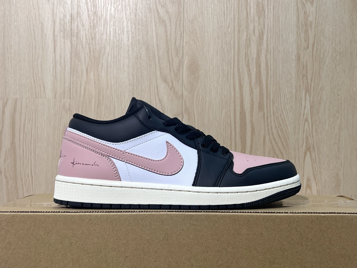 Air Jordan 1 Low Black Pink Sneaker – Women's Fashion Streetwear Edition