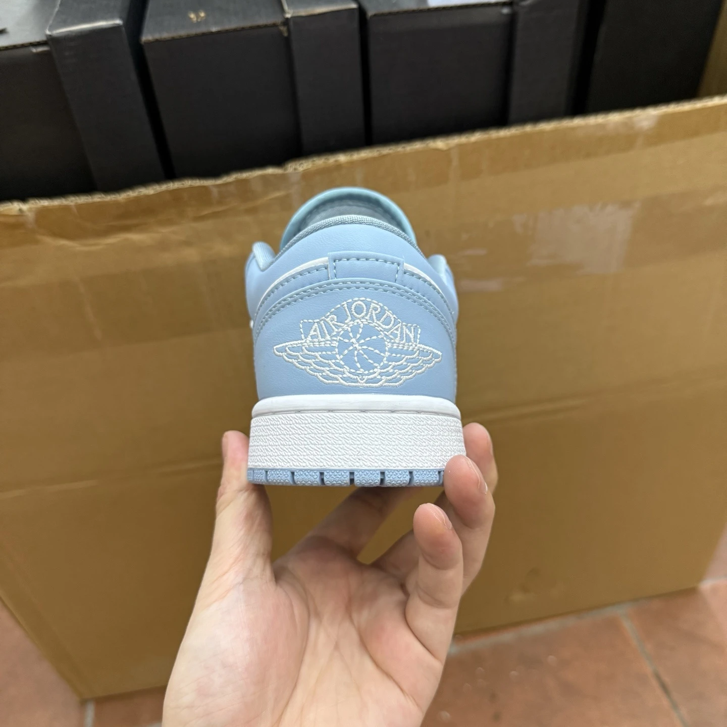 . Air Jordan Low – Sky Blue & White