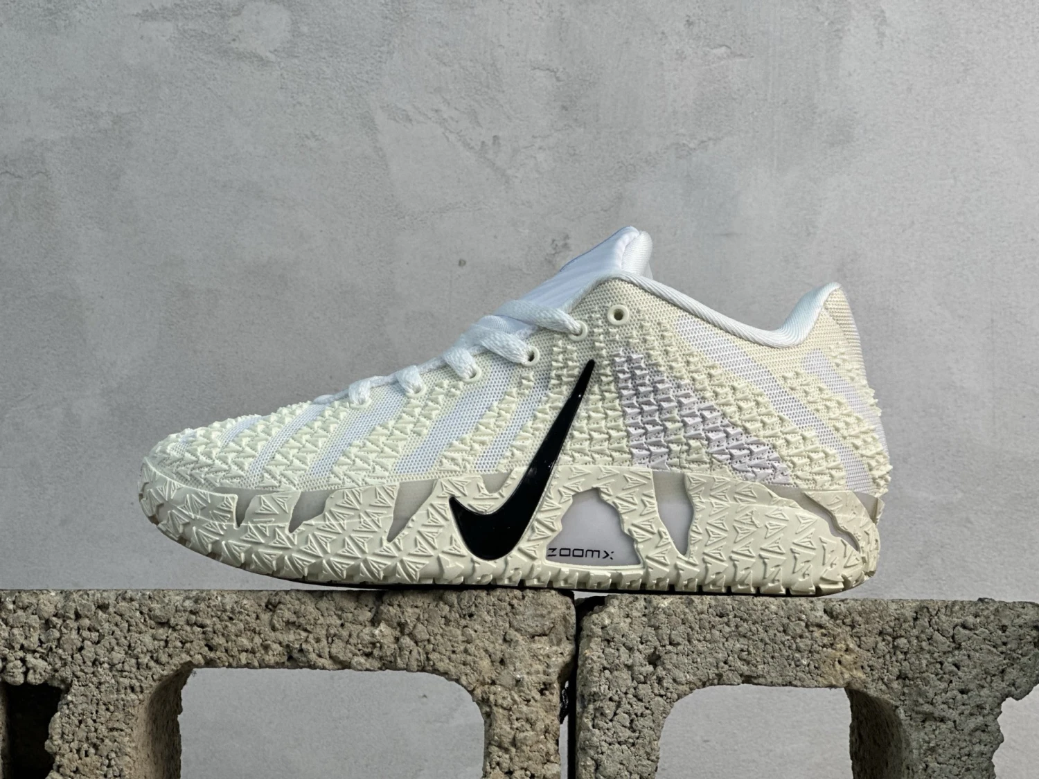 Nike Ja 1 Basketball Shoes – White & Light Yellow