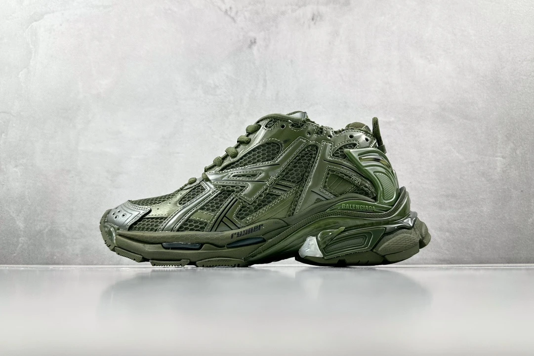 Balenciaga Runner Military Green Designer Sneaker