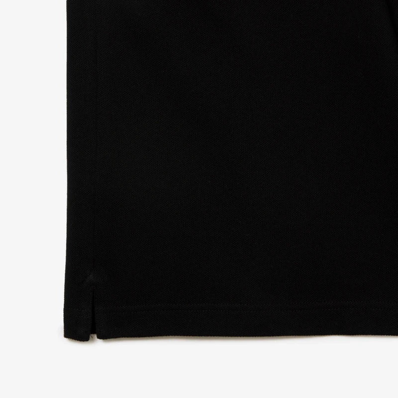 Lacoste Men's Black Slim Fit L.12.12 Piqué Polo Shirt
