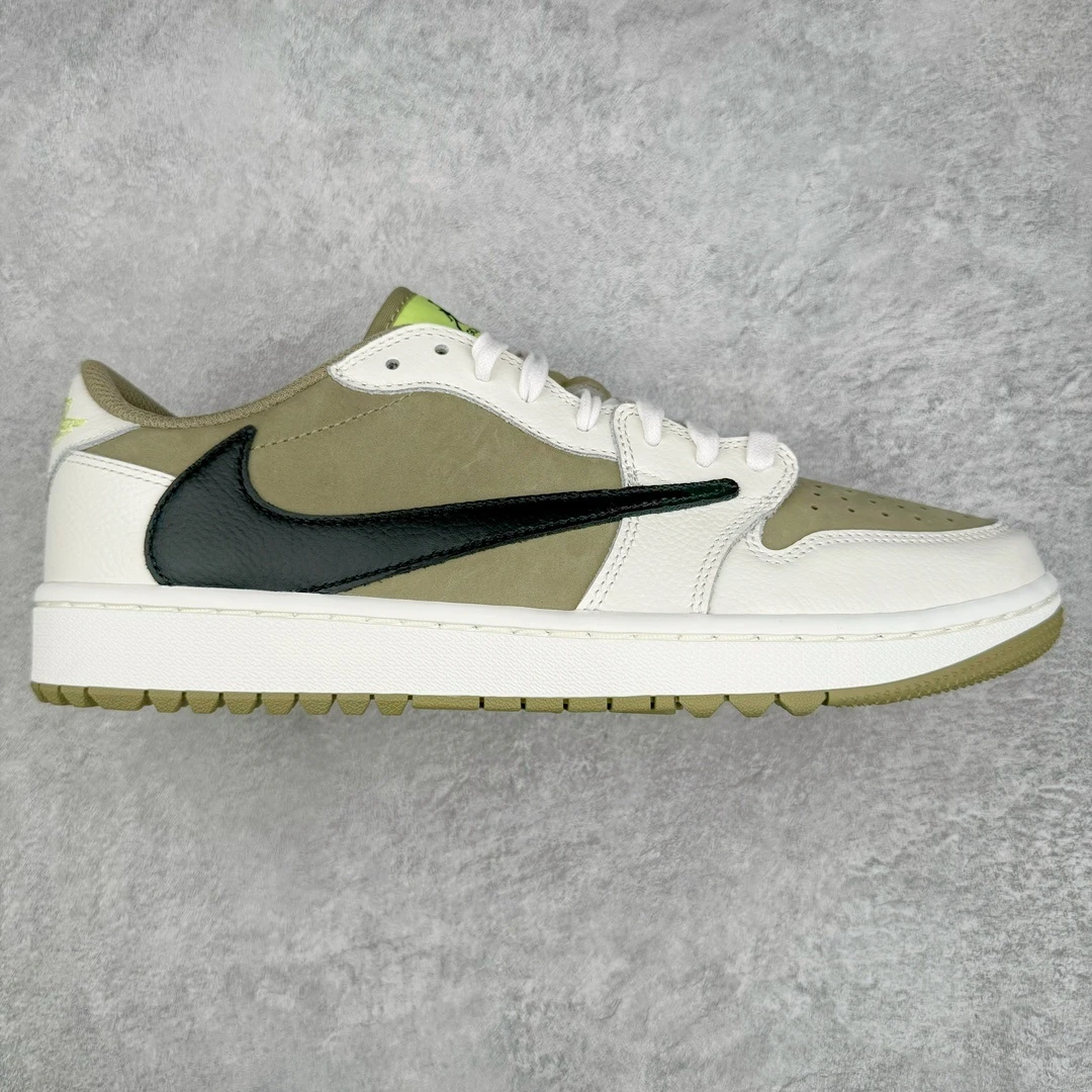Air Jordan 1 Low Golf x Travis Scott Sneakers – Sail Olive Black Volt